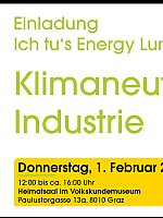 Ich tu's Energy Lunch #62: Klimaneutrale Industrie