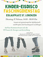 Kinder-Eisdisco am Faschingdienstag