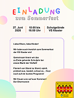 Schulfest der Volksschule Kloster Schulfest der Volksschule Kloster